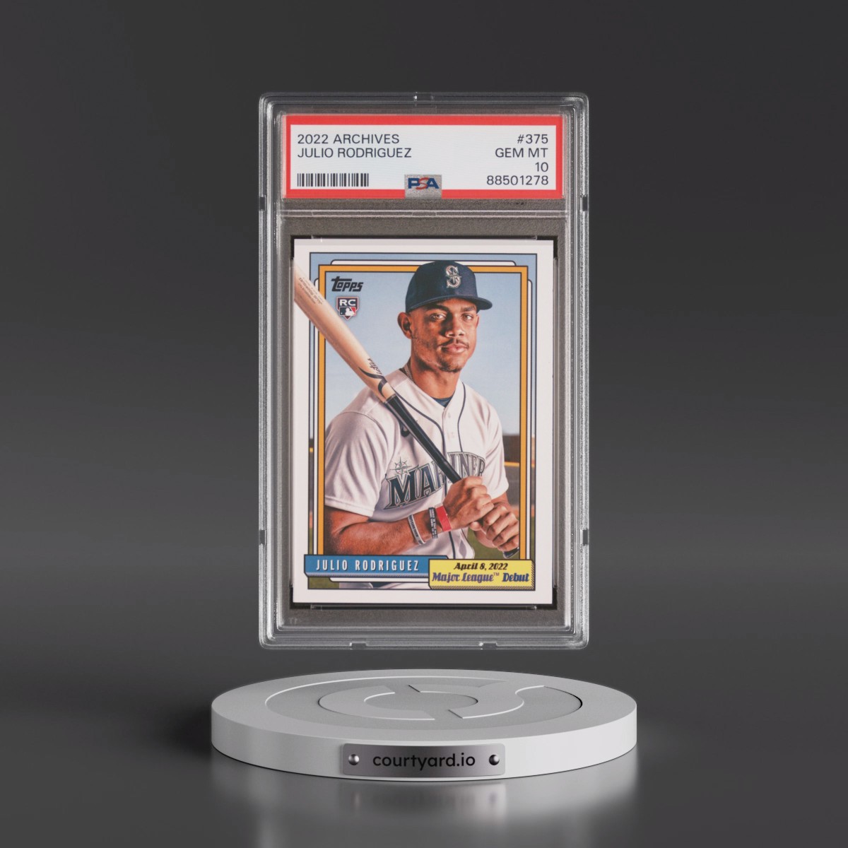 2022 Topps Archives Julio Rodriguez #375 PSA 10