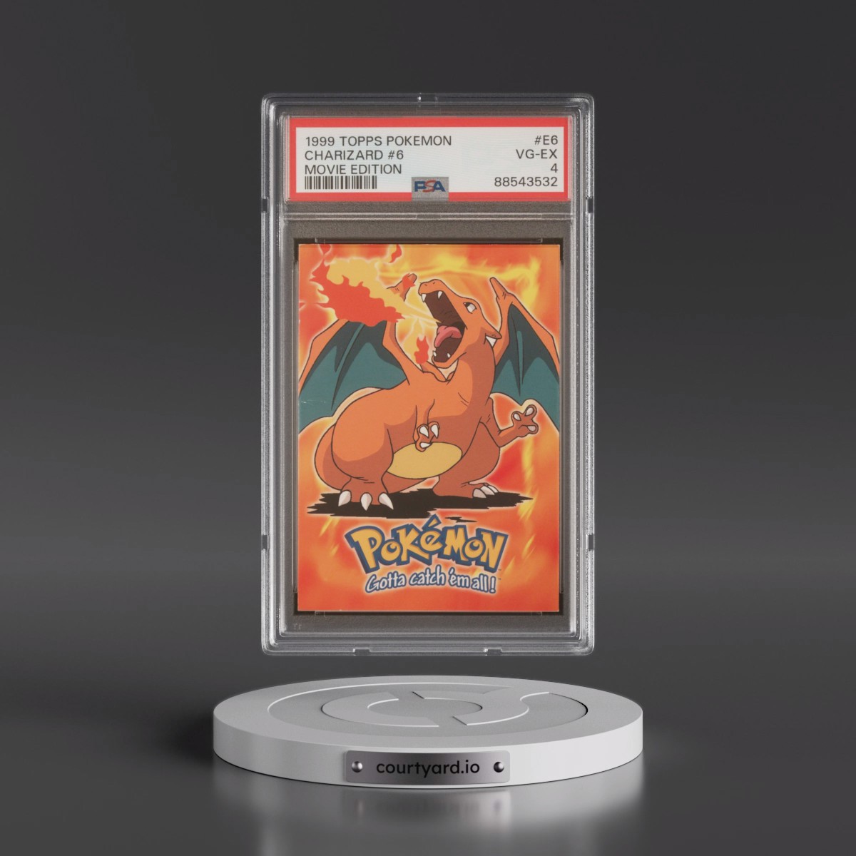 1999 Topps Pokémon the Movie Edt #E6 Charizard #6 (PSA 4 VG-EX)