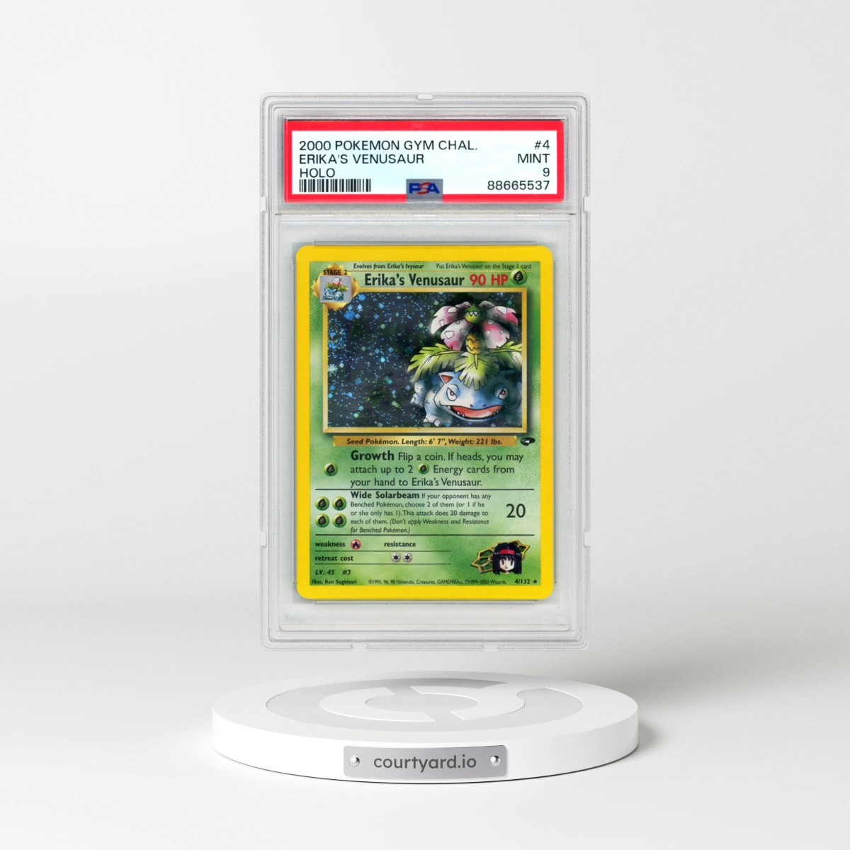 2000 Pokémon Gym Challenge #4 Erika's Venusaur - Holo (PSA 9 MINT)