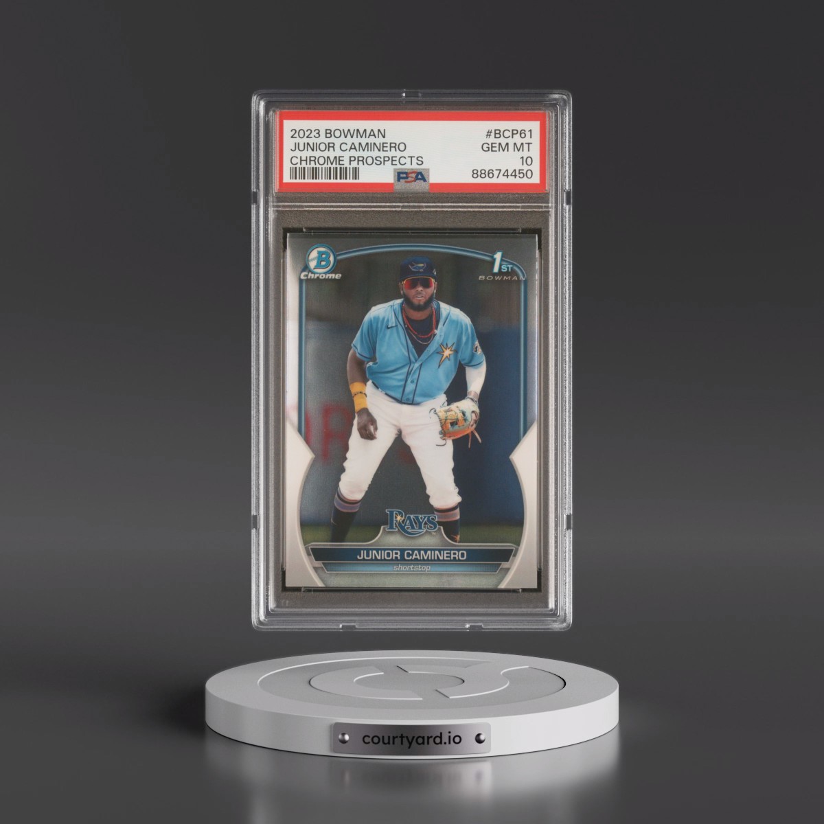 2023 Bowman Chrome Prospects #BCP61 Junior Caminero (PSA 10 GEM MINT)