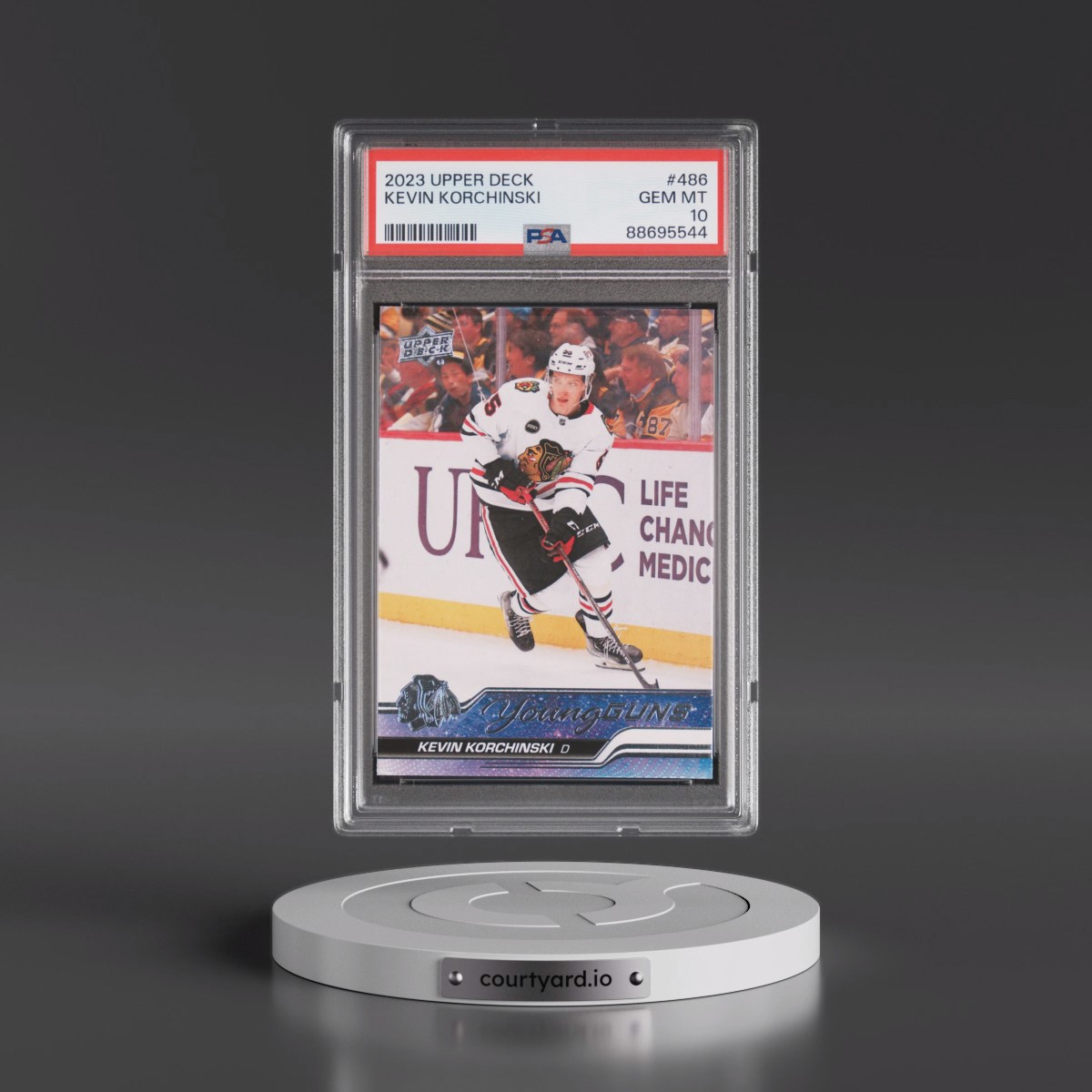 2023 Upper Deck #486 Kevin Korchinski (PSA 10 GEM MINT)