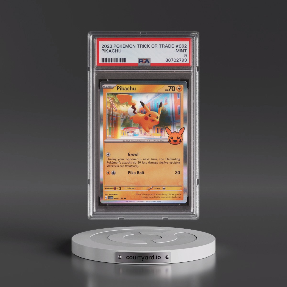 2023 Pokémon Trick or Trade #062 Pikachu (PSA 9 MINT)