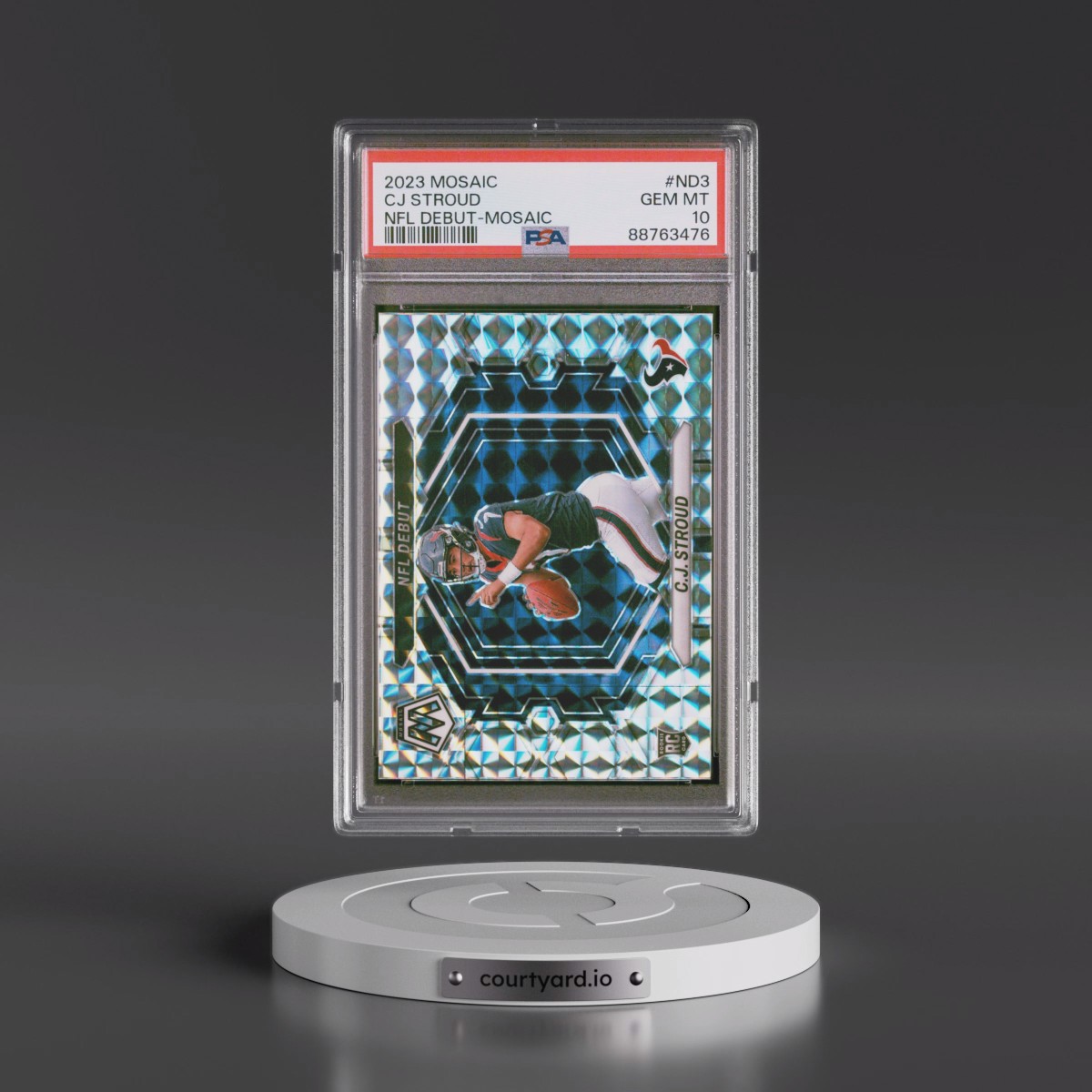 2023 Panini Mosaic NFL Debut #ND3 CJ Stroud - Mosaic (PSA 10 GEM MINT)