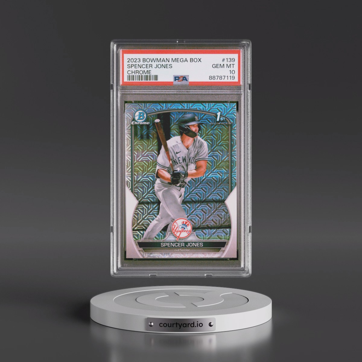 2023 Bowman Mega Box Chrome #139 Spencer Jones (PSA 10 GEM MINT)