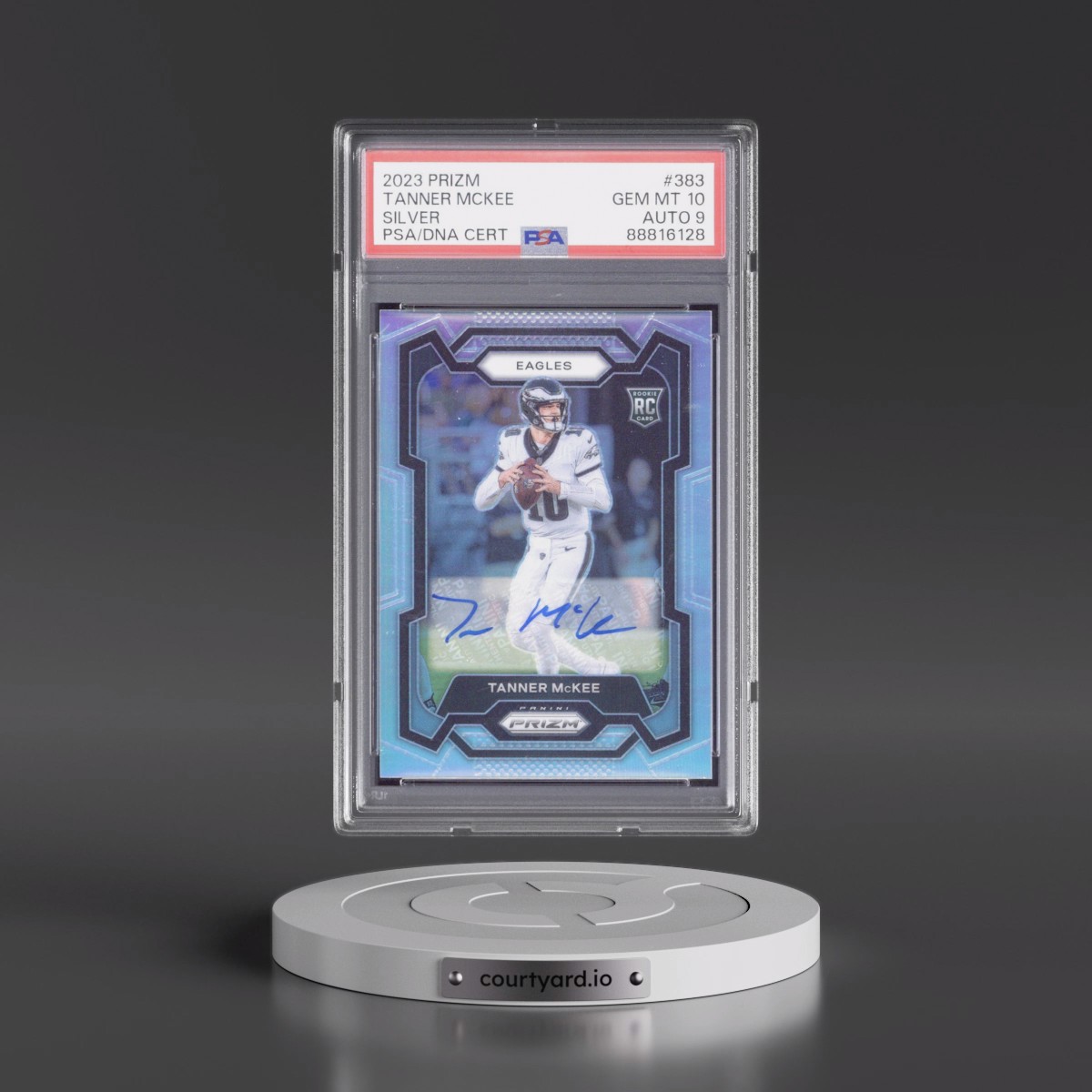 2023 Panini Prizm #383 Tanner McKee - Silver Prizm (PSA 10 GEM MINT)