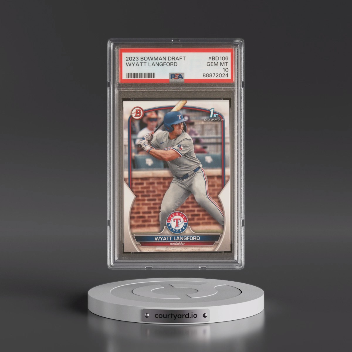 2023 Bowman Draft #BD106 Wyatt Langford (PSA 10 GEM MINT)