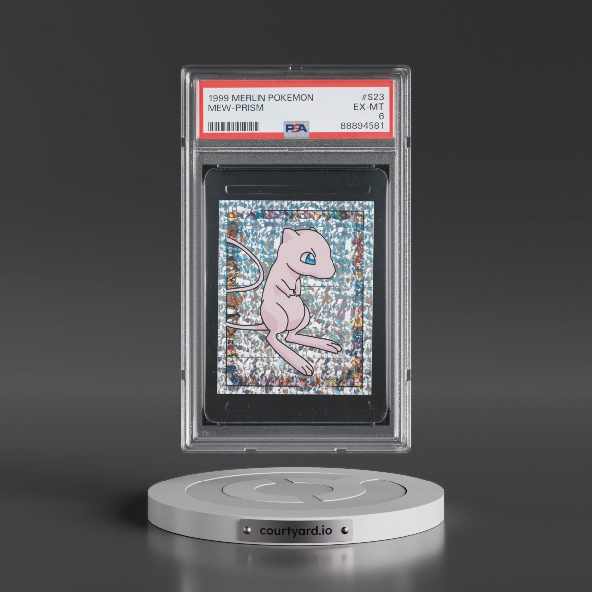 1999 Merlin Pokémon #S23 Mew-Prism (PSA 6 EX-MT)