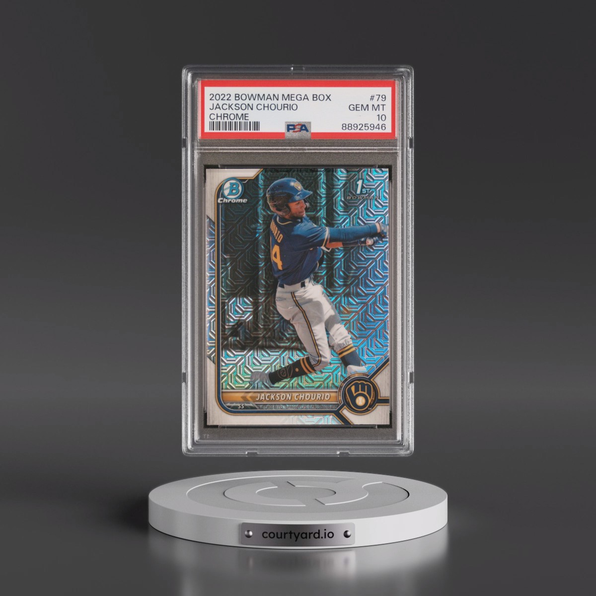 2022 Bowman Mega Box Chrome #79 Jackson Chourio (PSA 10 GEM MINT)