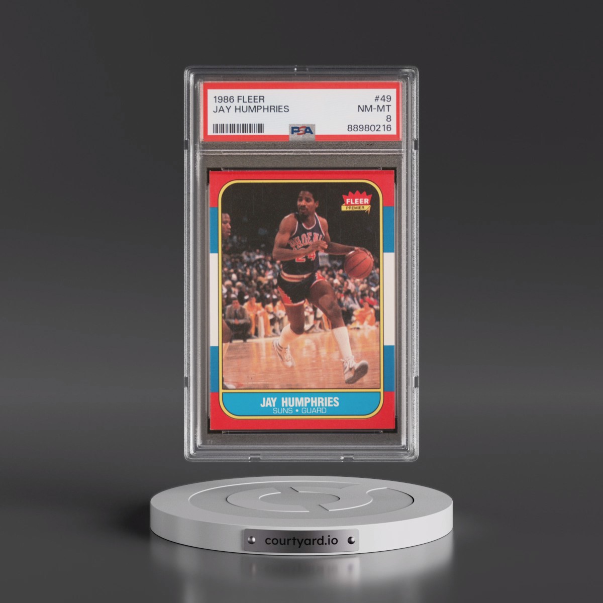 1986 Fleer Jay Humphries #49 PSA 8