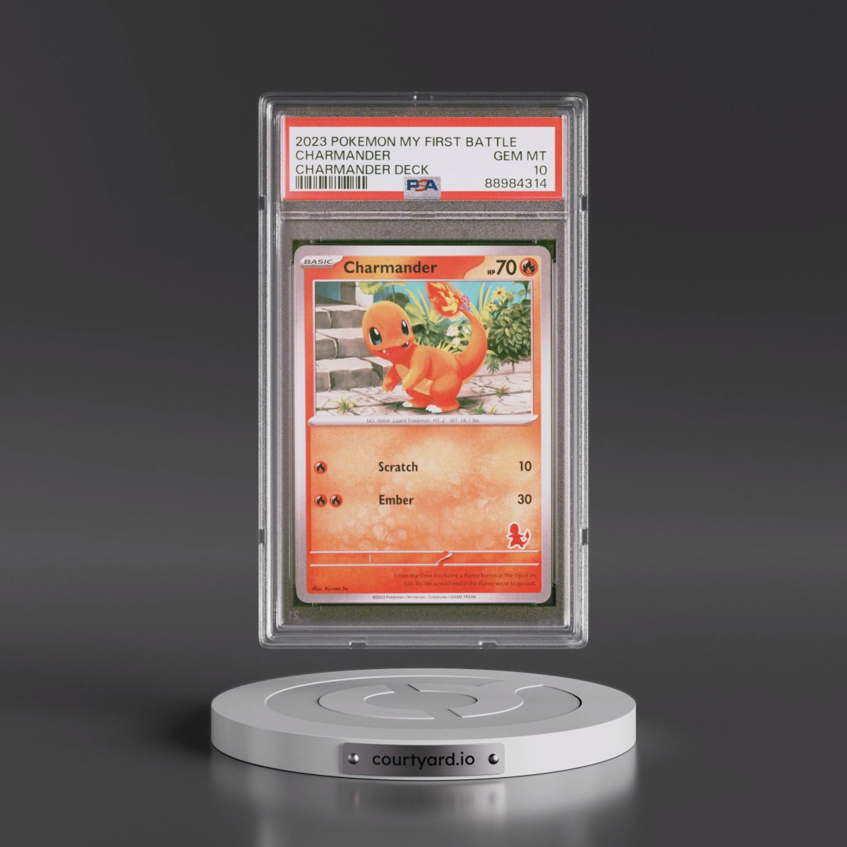 2023 Pokémon My First Battle-Charmander Deck Charmander (PSA 10 GEM MINT)