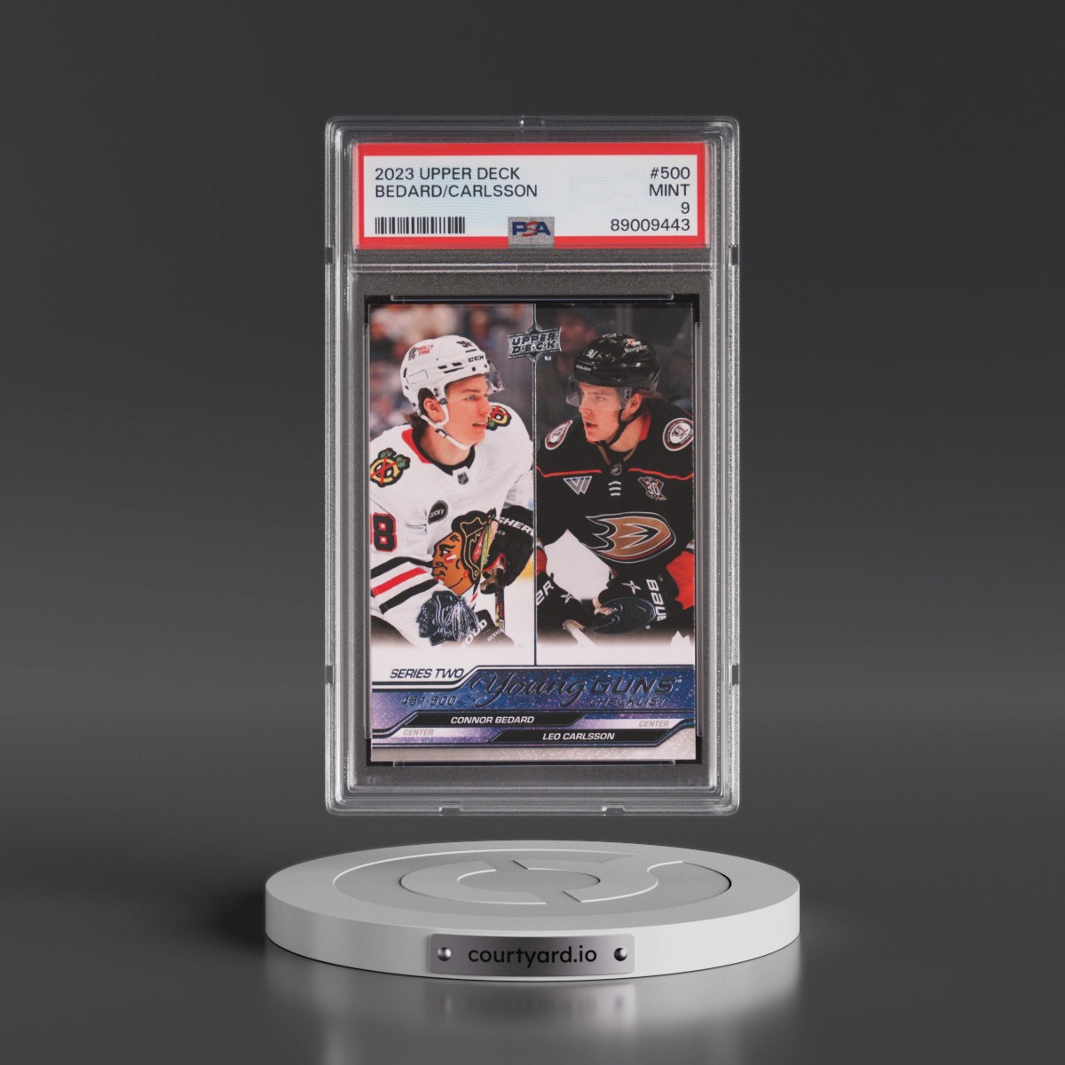2023 Upper Deck #500 Connor Bedard/Leo Carlsson (PSA 9 MINT)