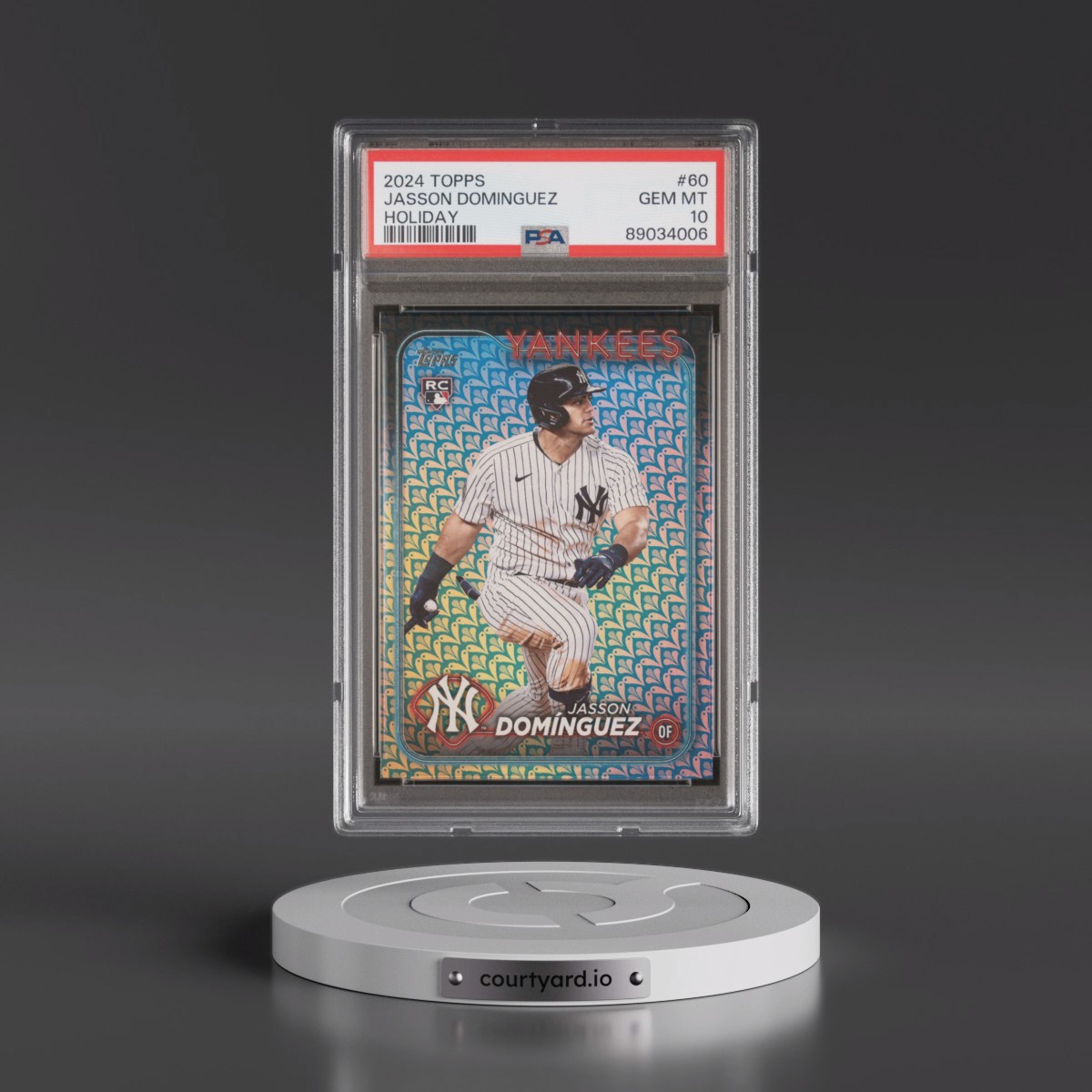 2024 Topps #60 Jasson Dominguez - Holiday (PSA 10 GEM MINT)