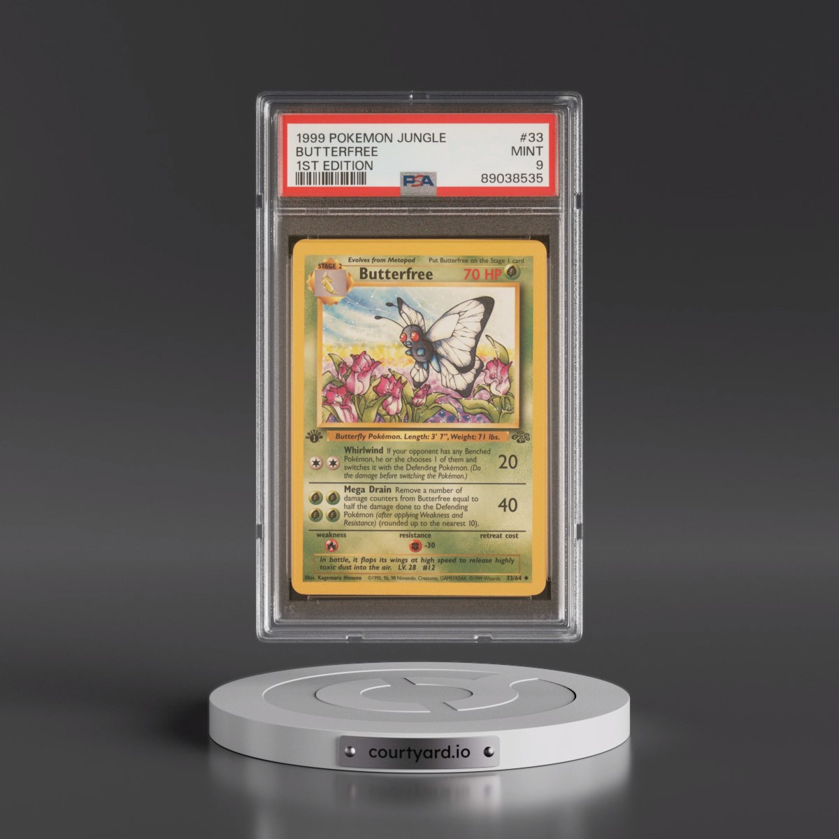 1999 Pokémon Jungle #33 Butterfree - 1st Edition (PSA 9 MINT)