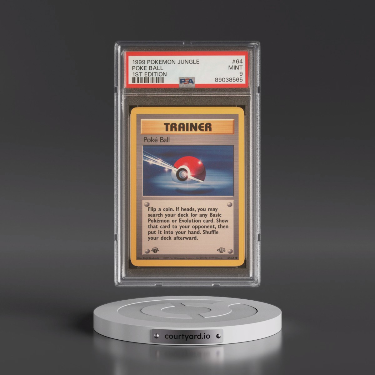 1999 Pokémon Jungle #64 Poke Ball - 1st Edition (PSA 9 MINT)