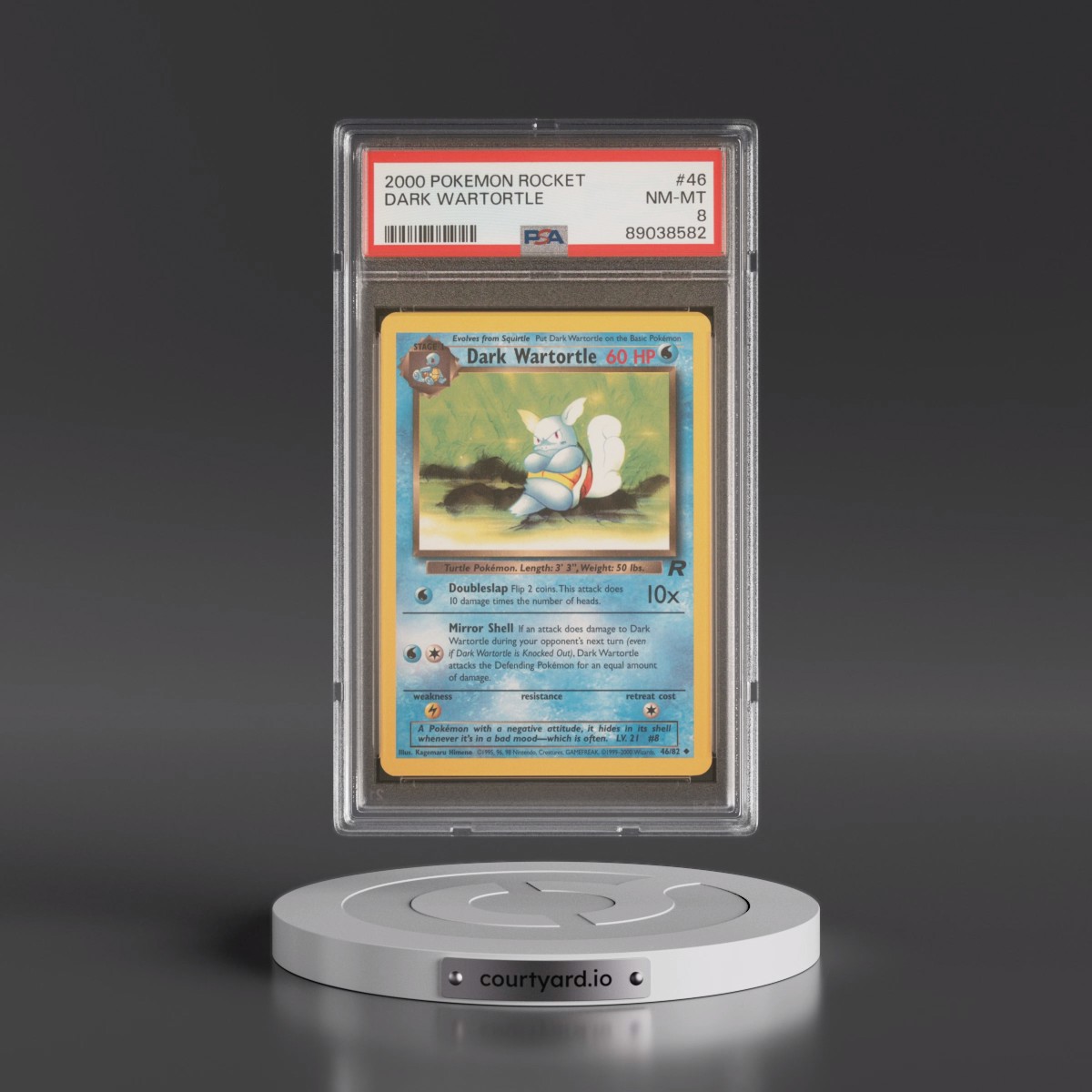 2000 Pokémon Rocket #46 Dark Wartortle (PSA 8 NM-MT)