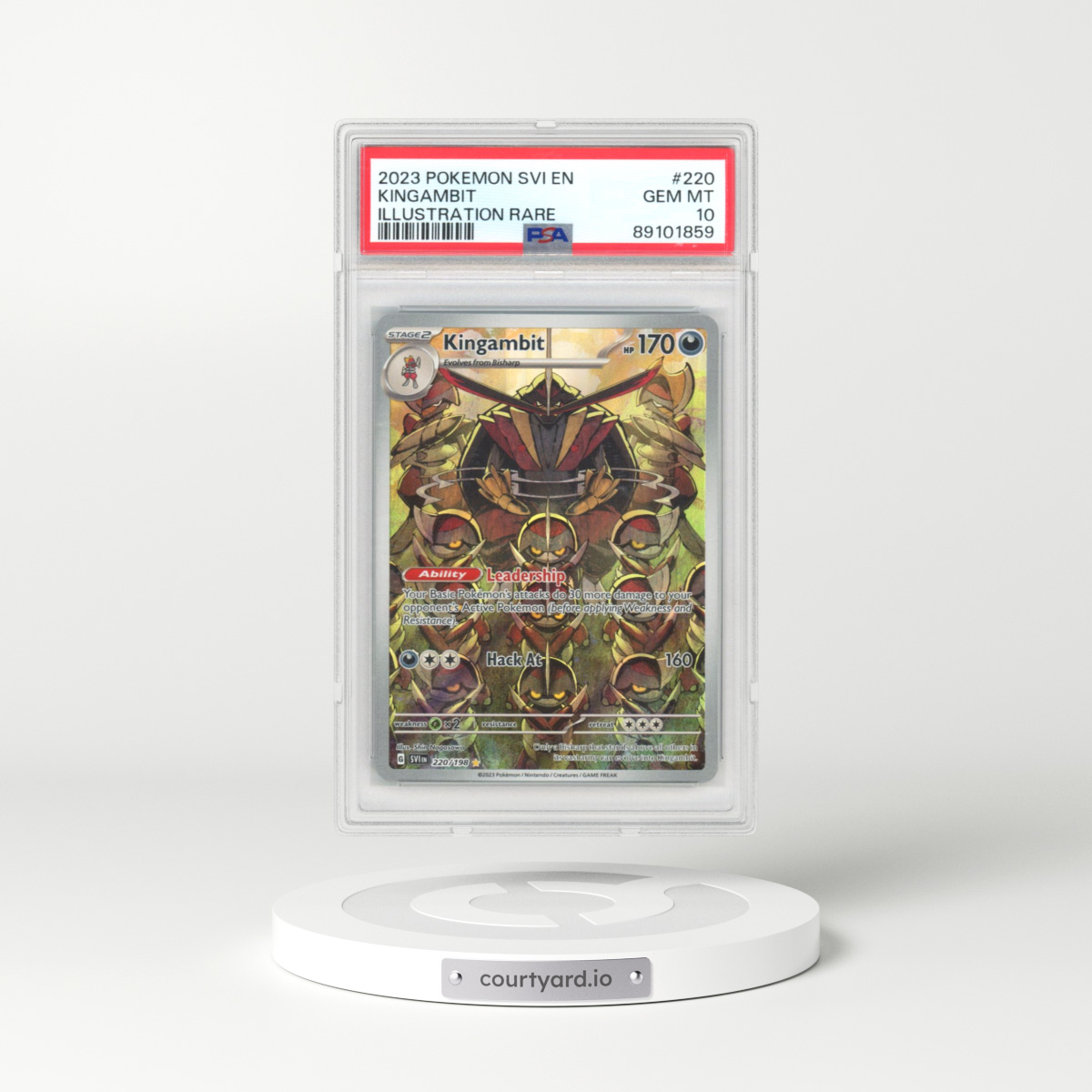 2023 Scarlet & Violet #220 Kingambit - Illustration Rare (PSA 10 GEM MINT)