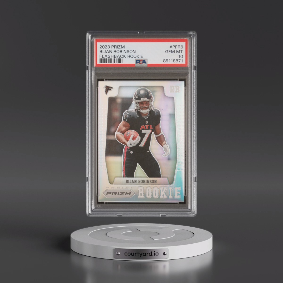 2023 Panini Prizm Prizm Flashback Rookie Bijan Robinson #PFR6 PSA 10