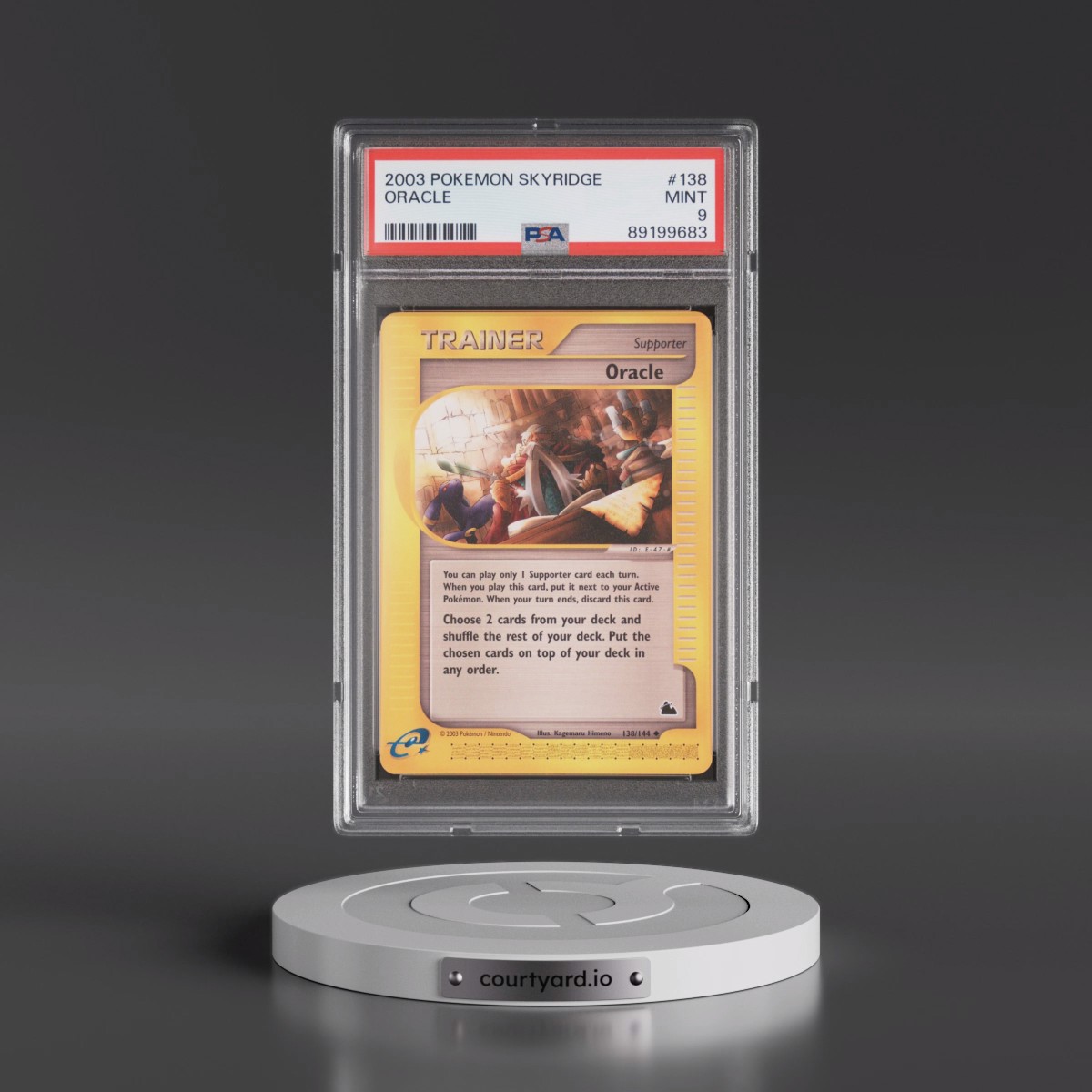 2003 Pokémon Skyridge #138 Oracle (PSA 9 MINT)
