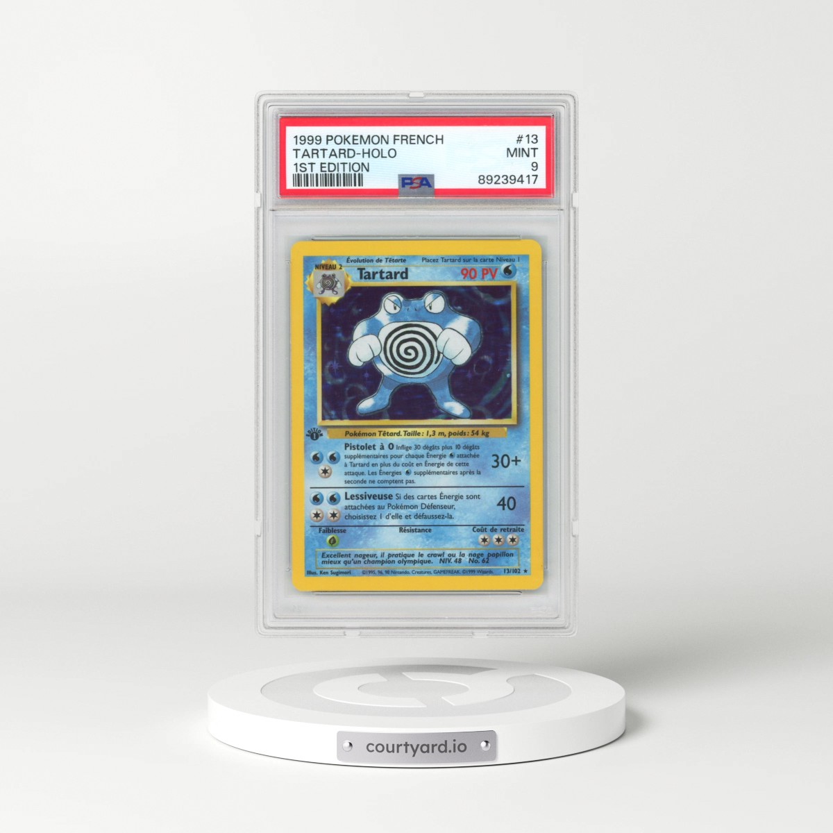 1999 Pokémon #13 Tartard - 1st Edition Holo (PSA 9 MINT)