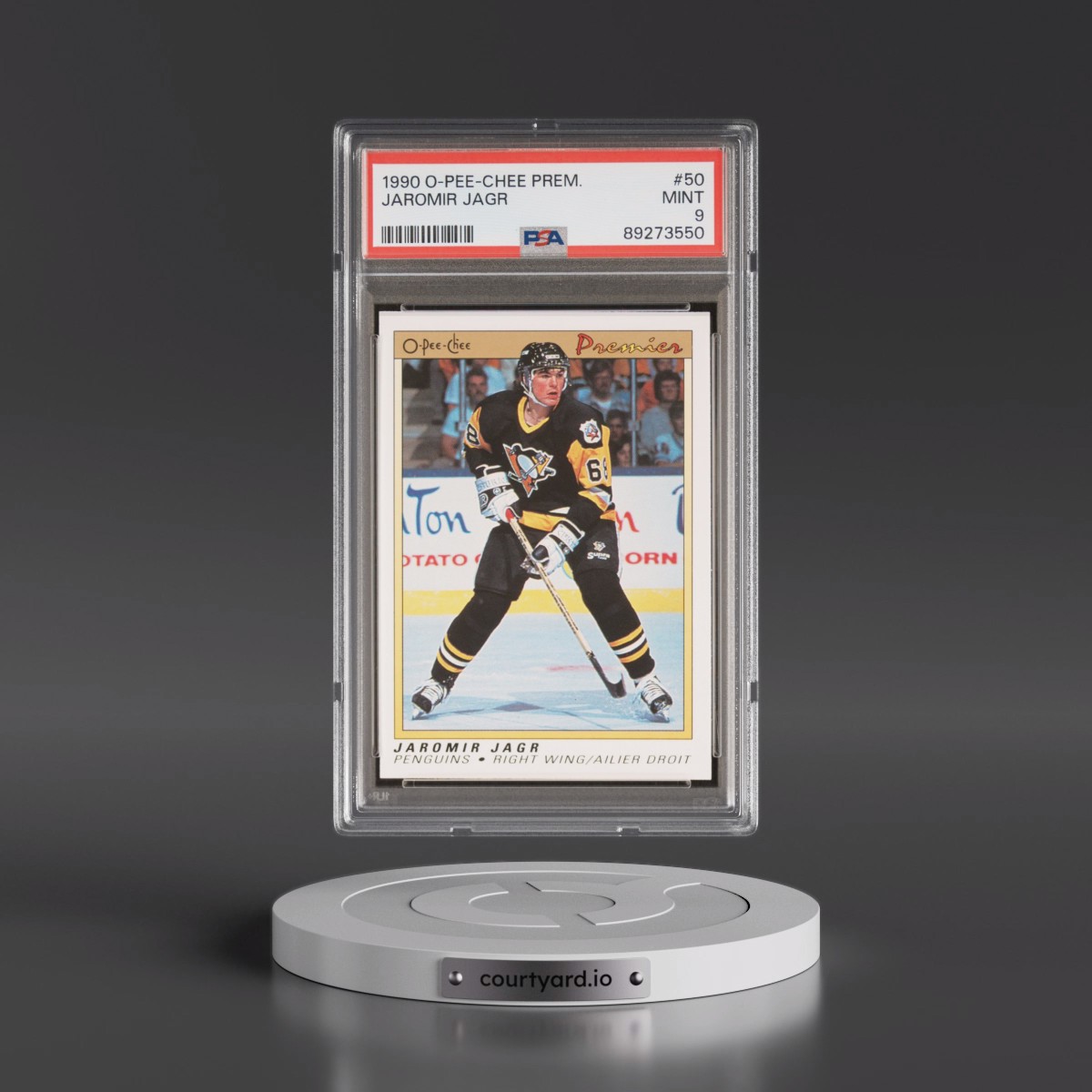 1990 O-Pee-Chee Premier #50 Jaromir Jagr (PSA 9 MINT)