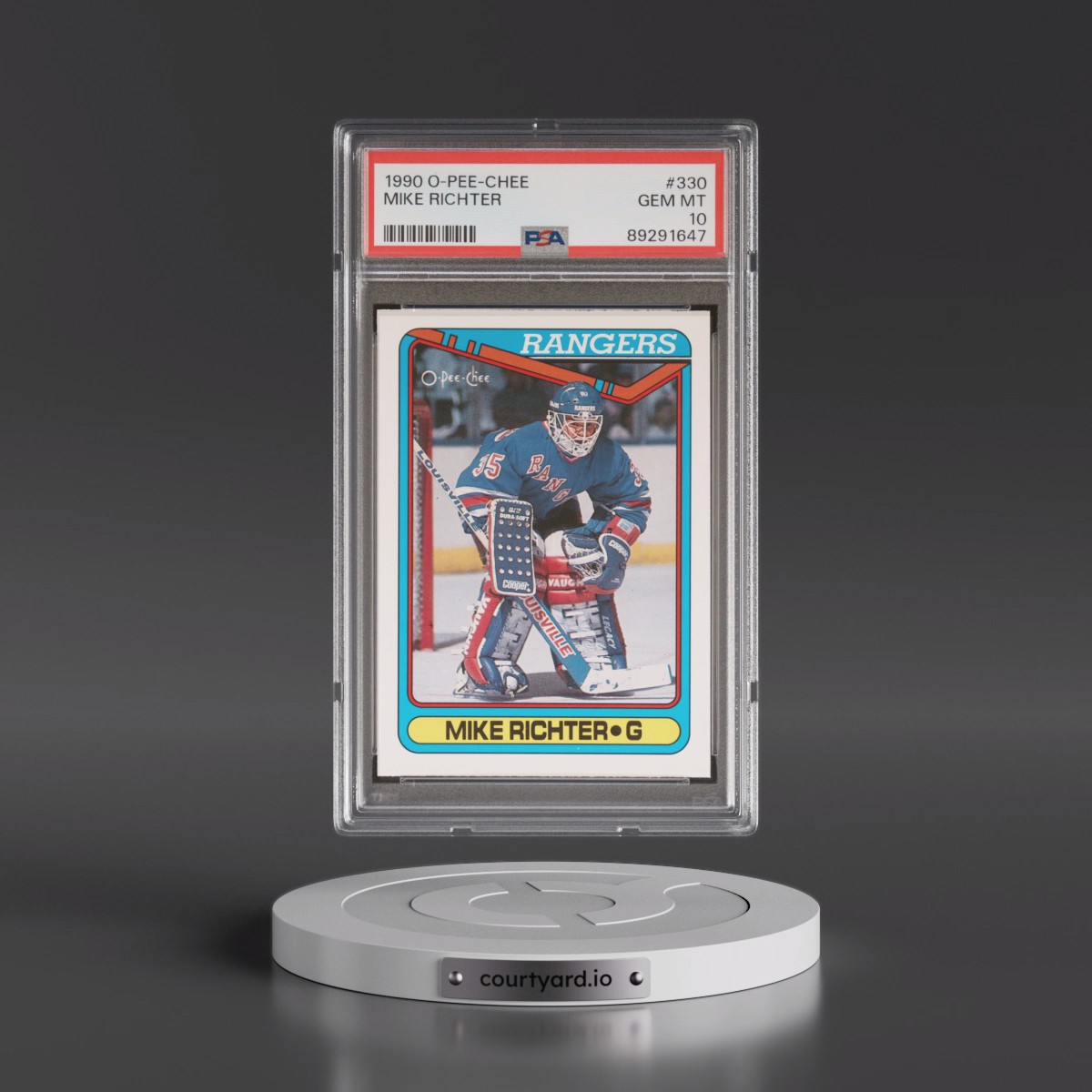 1990 O-Pee-Chee #330 Mike Richter (PSA 10 GEM MINT)