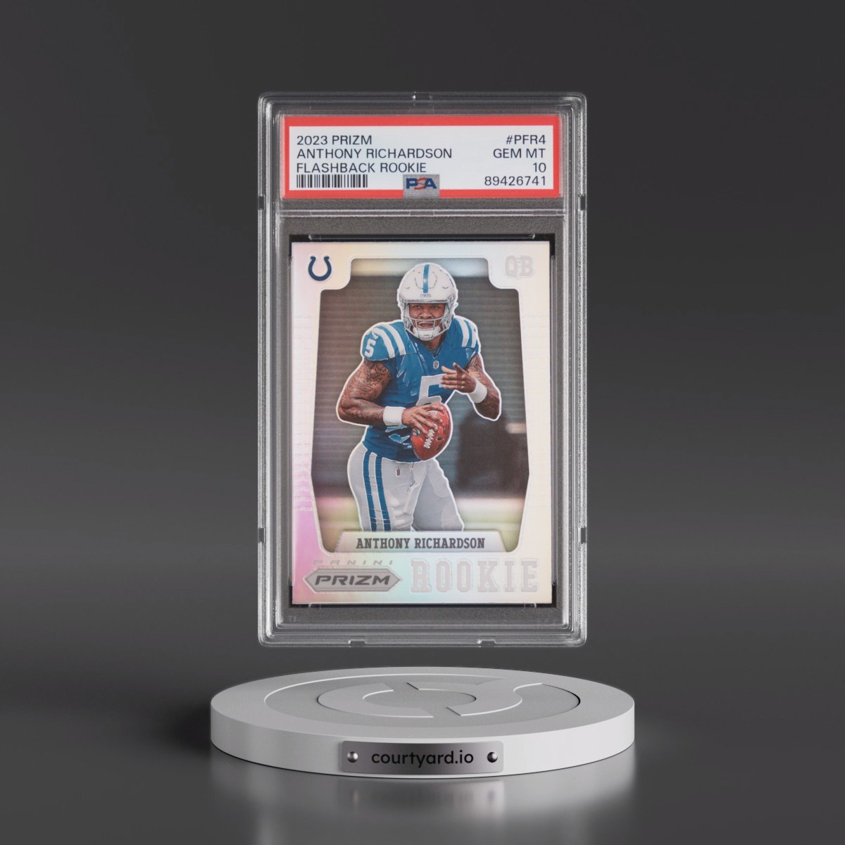2023 Panini Prizm Prizm Flashback Rookie Anthony Richardson #PFR4 PSA 10