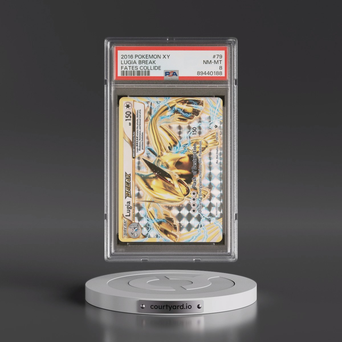 2016 Pokémon XY Fates Collide #79 Lugia Break (PSA 8 NM-MT)