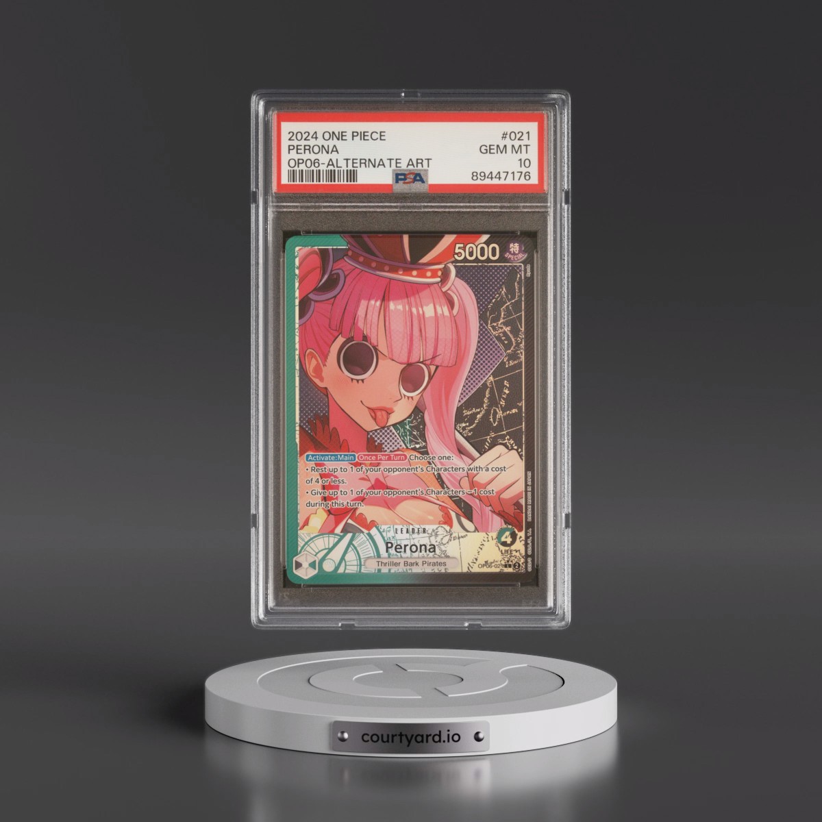 2024 One Piece OP06-Wings of the Captain #021 Perona - Alternate Art (PSA 10 GEM MINT)