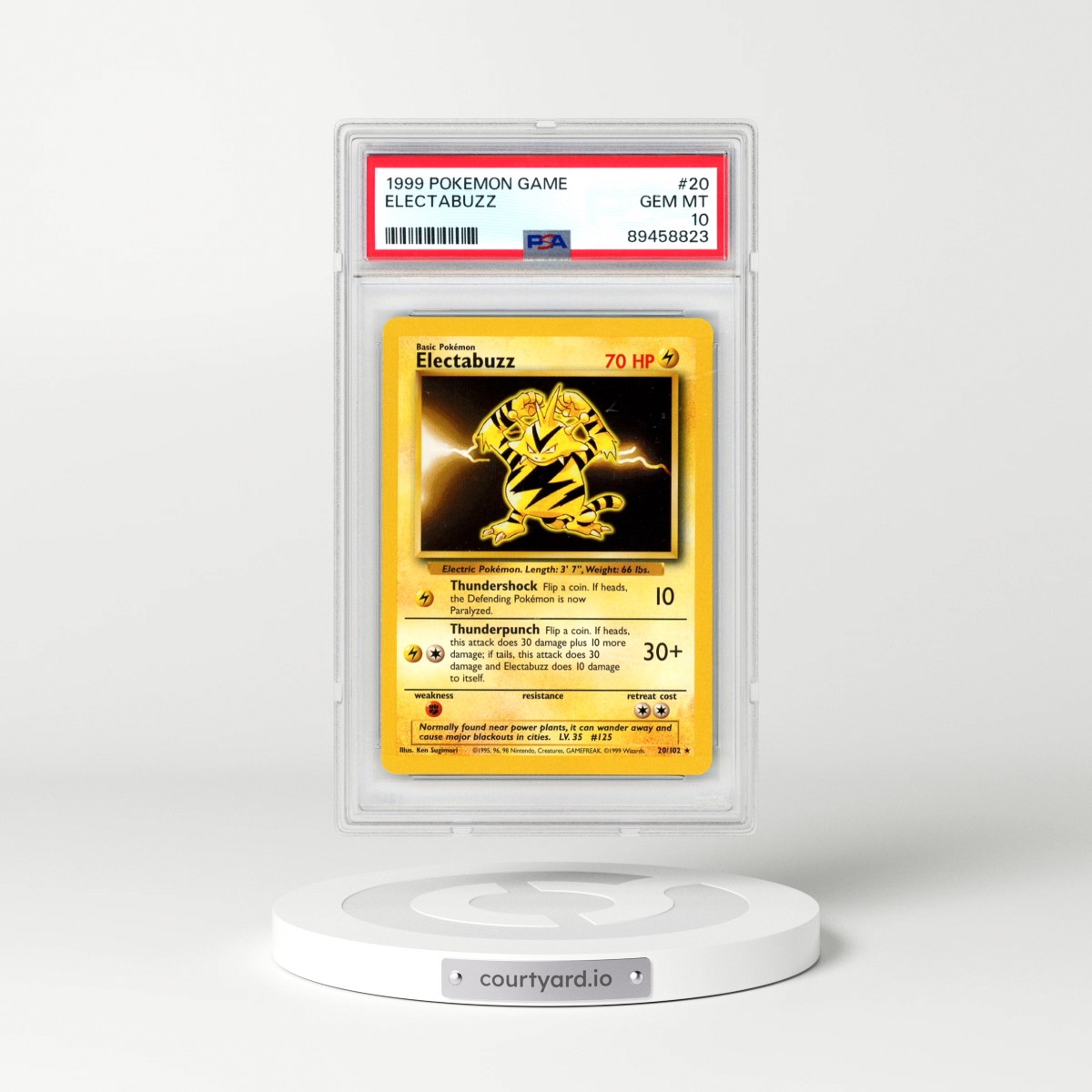 1999 Pokémon Game #20 Electabuzz (PSA 10 GEM MINT)
