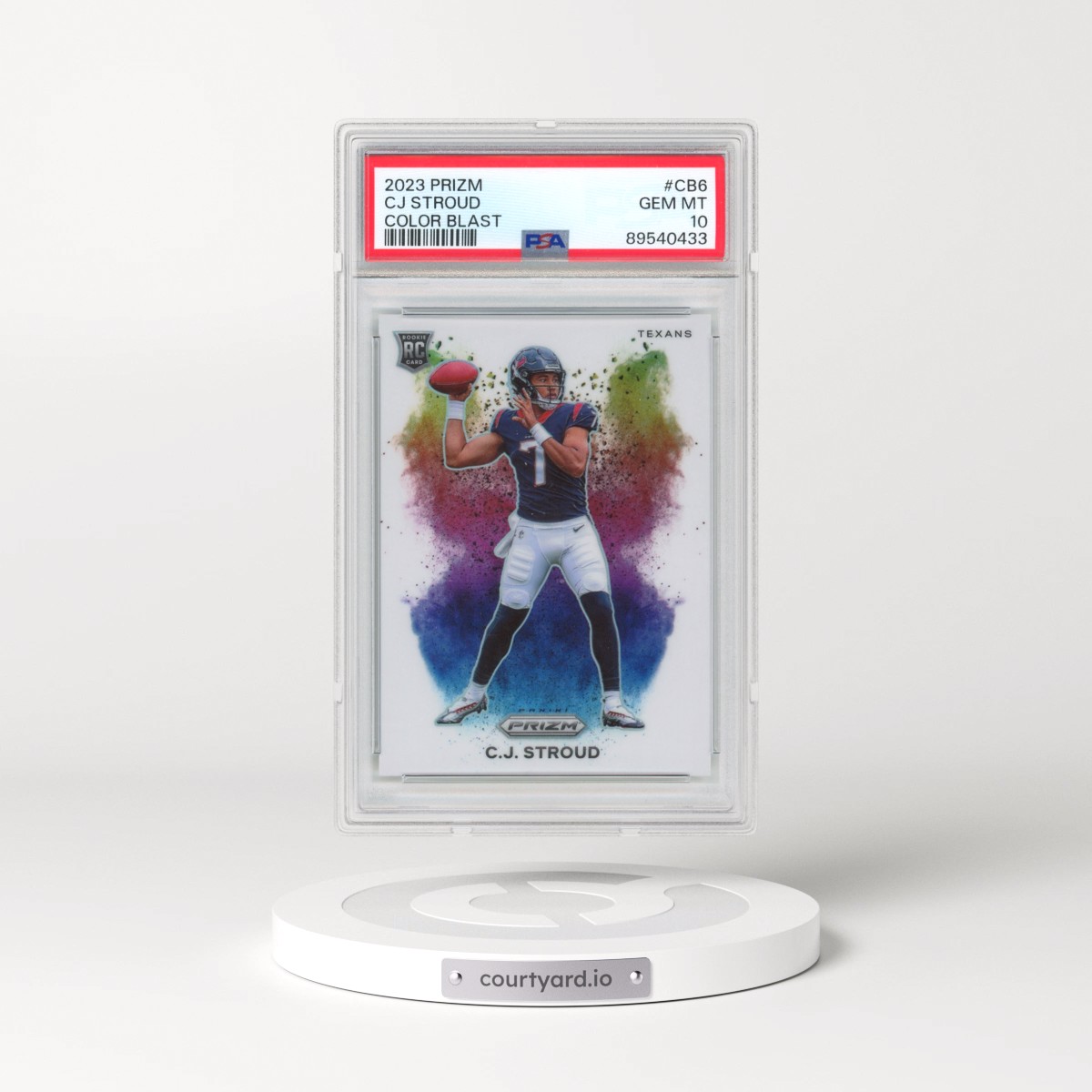 2023 Panini Prizm Color Blast #CB6 CJ Stroud (PSA 10 GEM MINT)