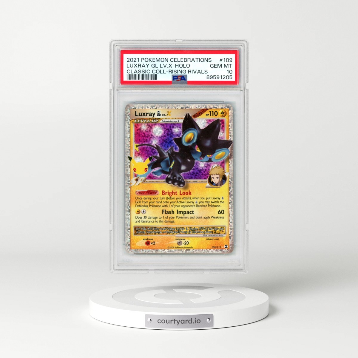 2021 Pokémon Celebrations Classic Collection #109 Luxray GL LV.X - Holo (PSA 10 GEM MINT)