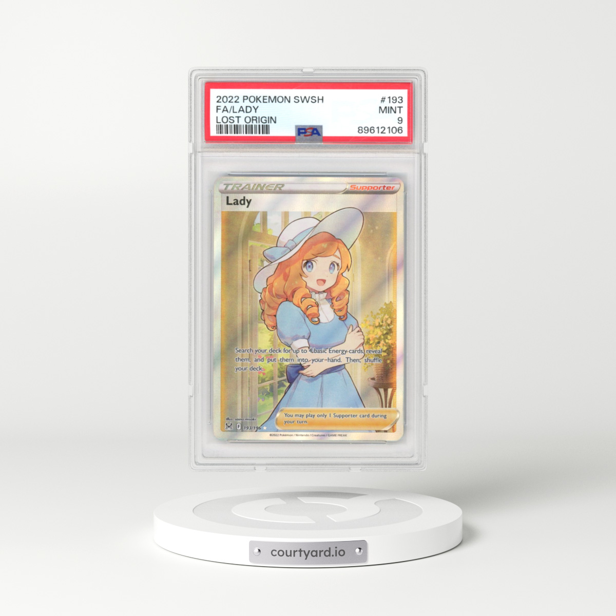 2022 Lost Origin #193 Lady (PSA 9 MINT)