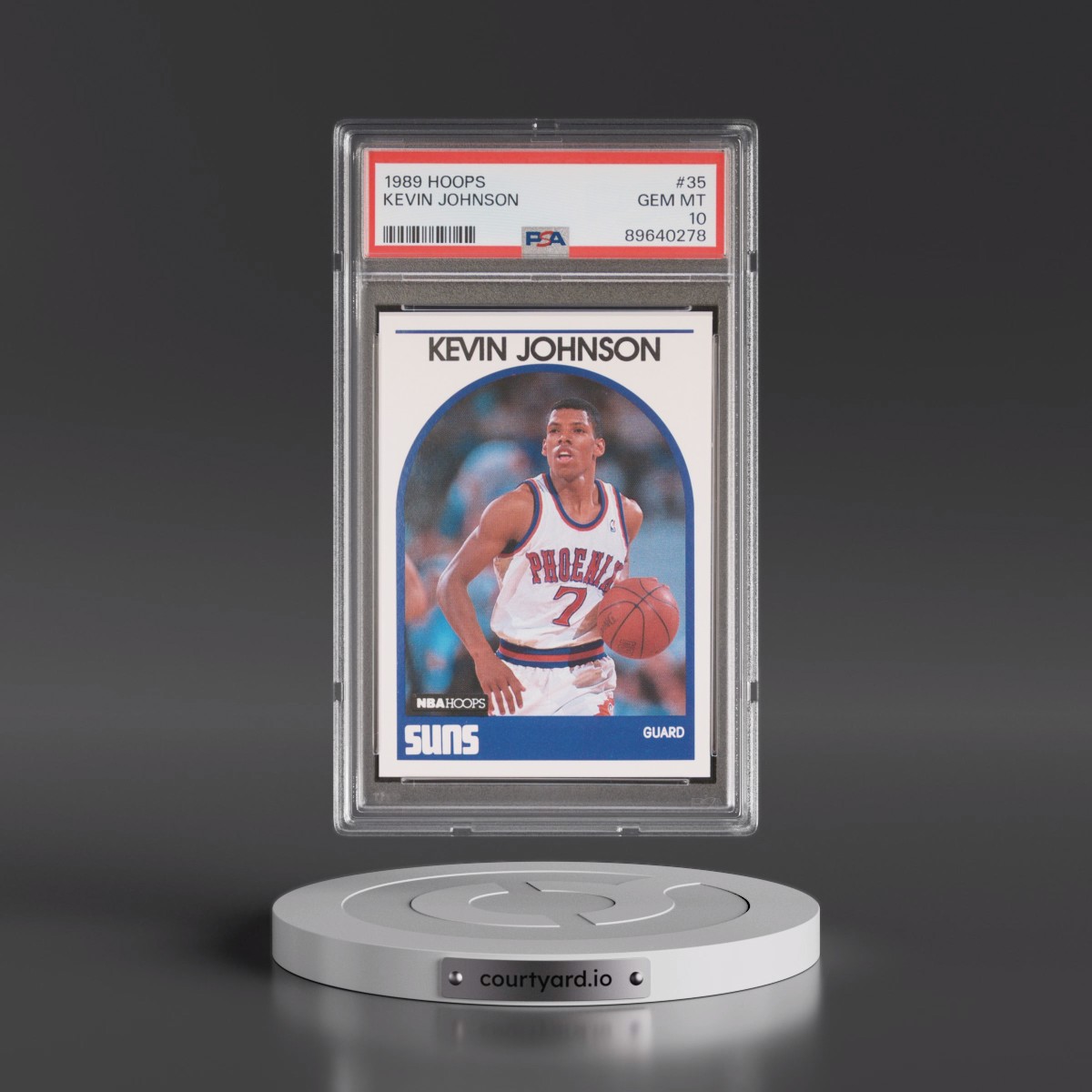 1989 Hoops #35 Kevin Johnson (PSA 10 GEM MINT)