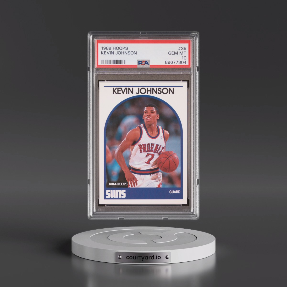 1989 Hoops #35 Kevin Johnson (PSA 10 GEM MINT)