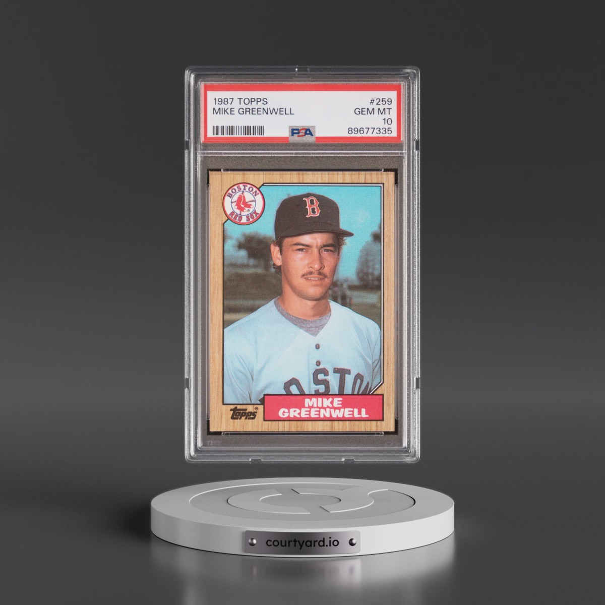 1987 Topps #259 Mike Greenwell (PSA 10 GEM MINT)