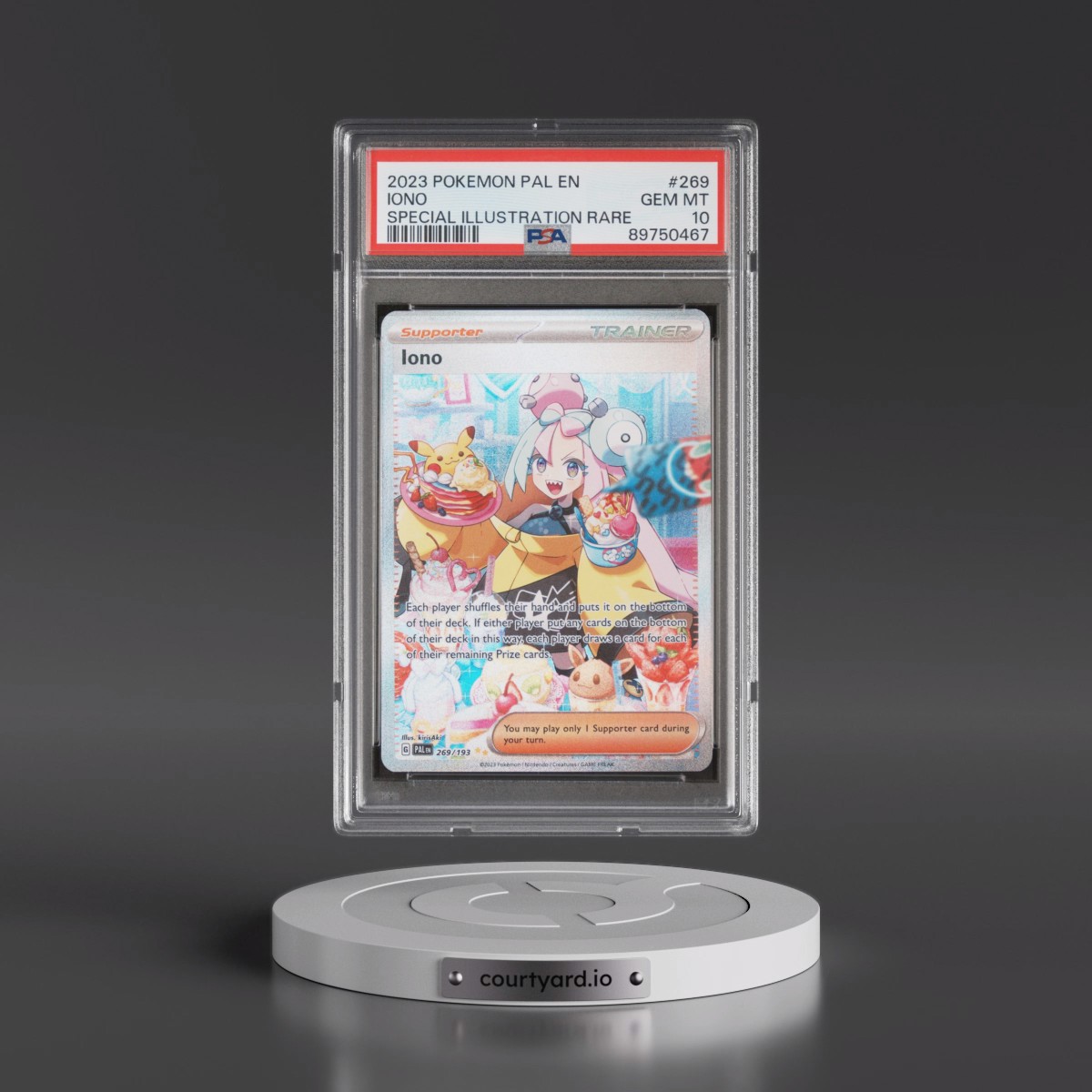 2023 Pokémon Pal EN-Paldea Evolved #269 Iono - Special Illustration Rare (PSA 10 GEM MINT)