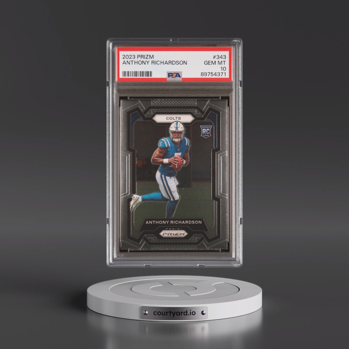 2023 Panini Prizm #343 Anthony Richardson (PSA 10 GEM MINT)