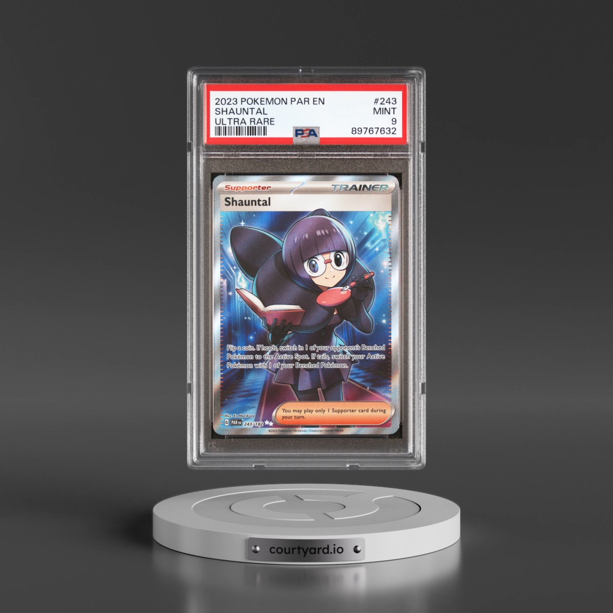 2023 Pokémon Par EN-Paradox Rift #243 Shauntal - Ultra Rare (PSA 9 MINT)