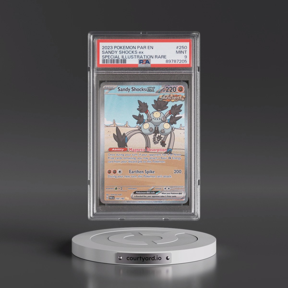 2023 Pokémon Par EN-Paradox Rift #250 Sandy Shocks EX - Holo Special Illustration Rare (PSA 9 MINT)