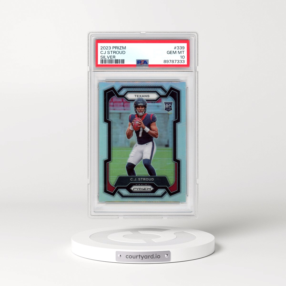 2023 Panini Prizm #339 CJ Stroud - Silver Prizm (PSA 10 GEM MINT)