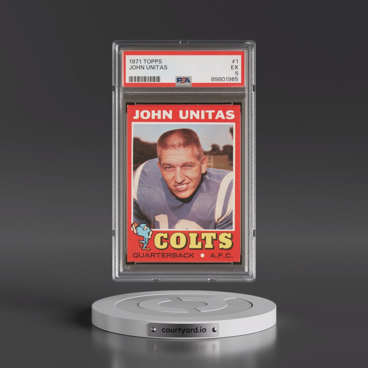 1971 Topps #1 John Unitas (PSA 5 EX)