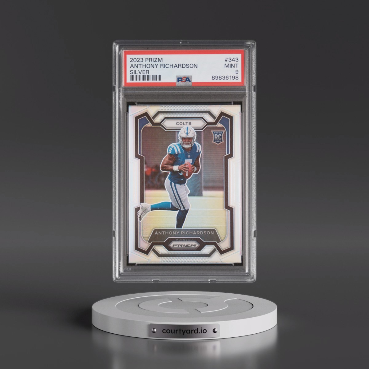 2023 Panini Prizm #343 Anthony Richardson - Silver Prizm (PSA 9 MINT)
