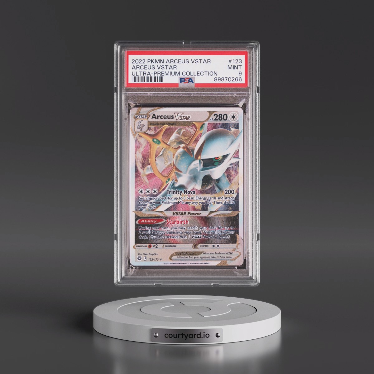 2022 Pokémon Arceus Vstar Ultra-Premium Collection #123 Arceus Vstar (PSA 9 MINT)
