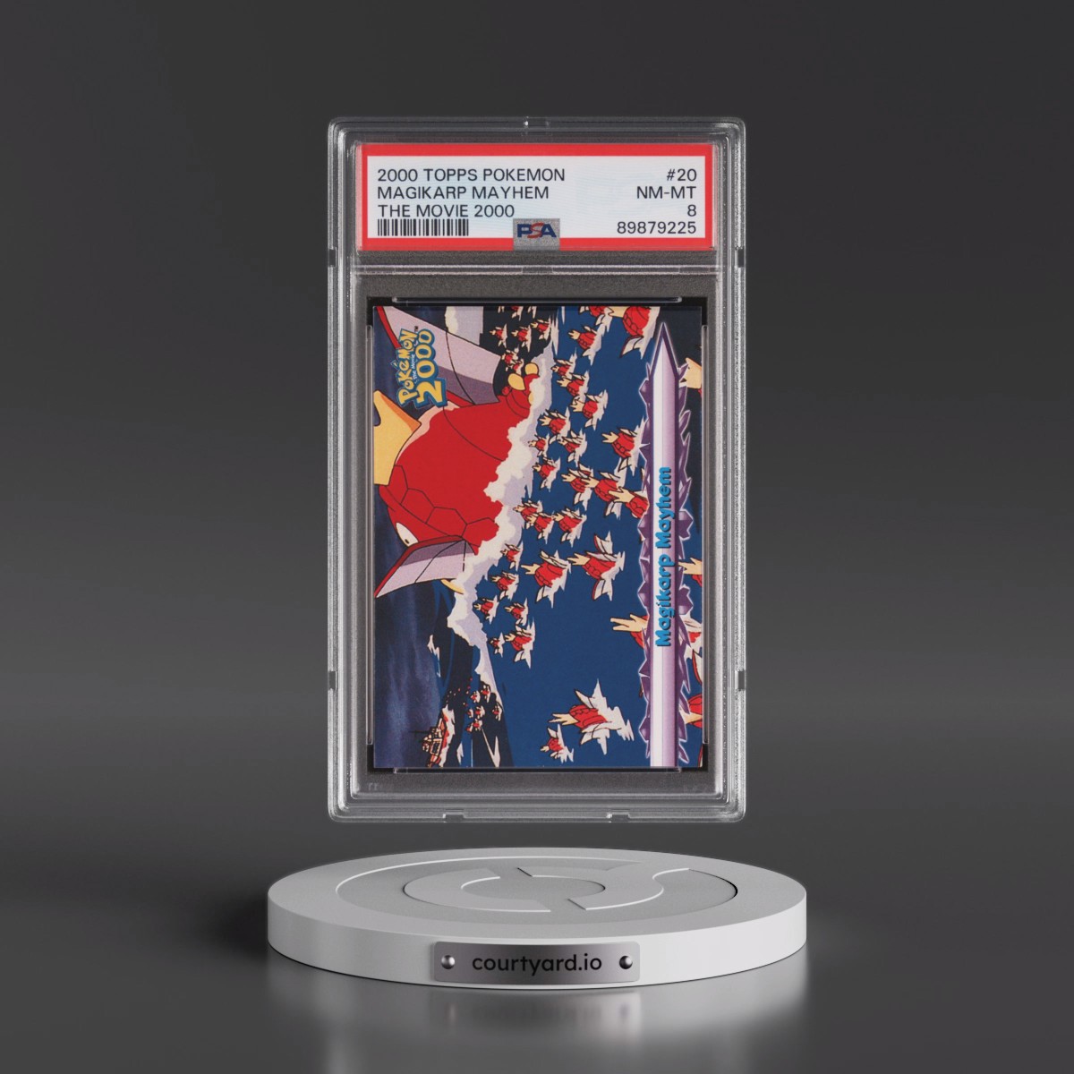 2000 Topps Pokémon the Movie 2000 #20 Magikarp Mayhem (PSA 8 NM-MT)