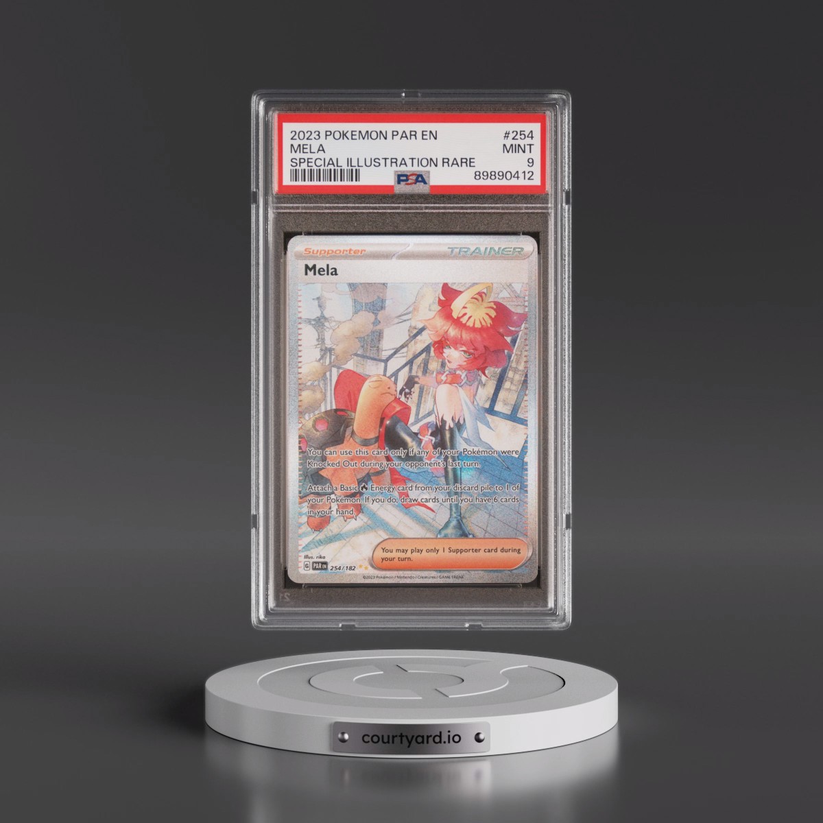 2023 Pokémon Par EN-Paradox Rift #254 Mela - Special Illustration Rare (PSA 9 MINT)