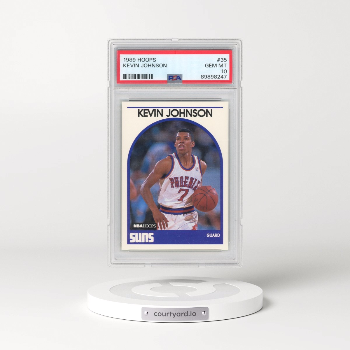 1989 Hoops #35 Kevin Johnson (PSA 10 GEM MINT)