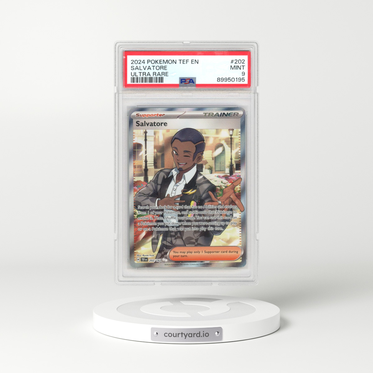 2024 Pokémon Tef EN-Temporal Forces #202 Salvatore (PSA 9 MINT)