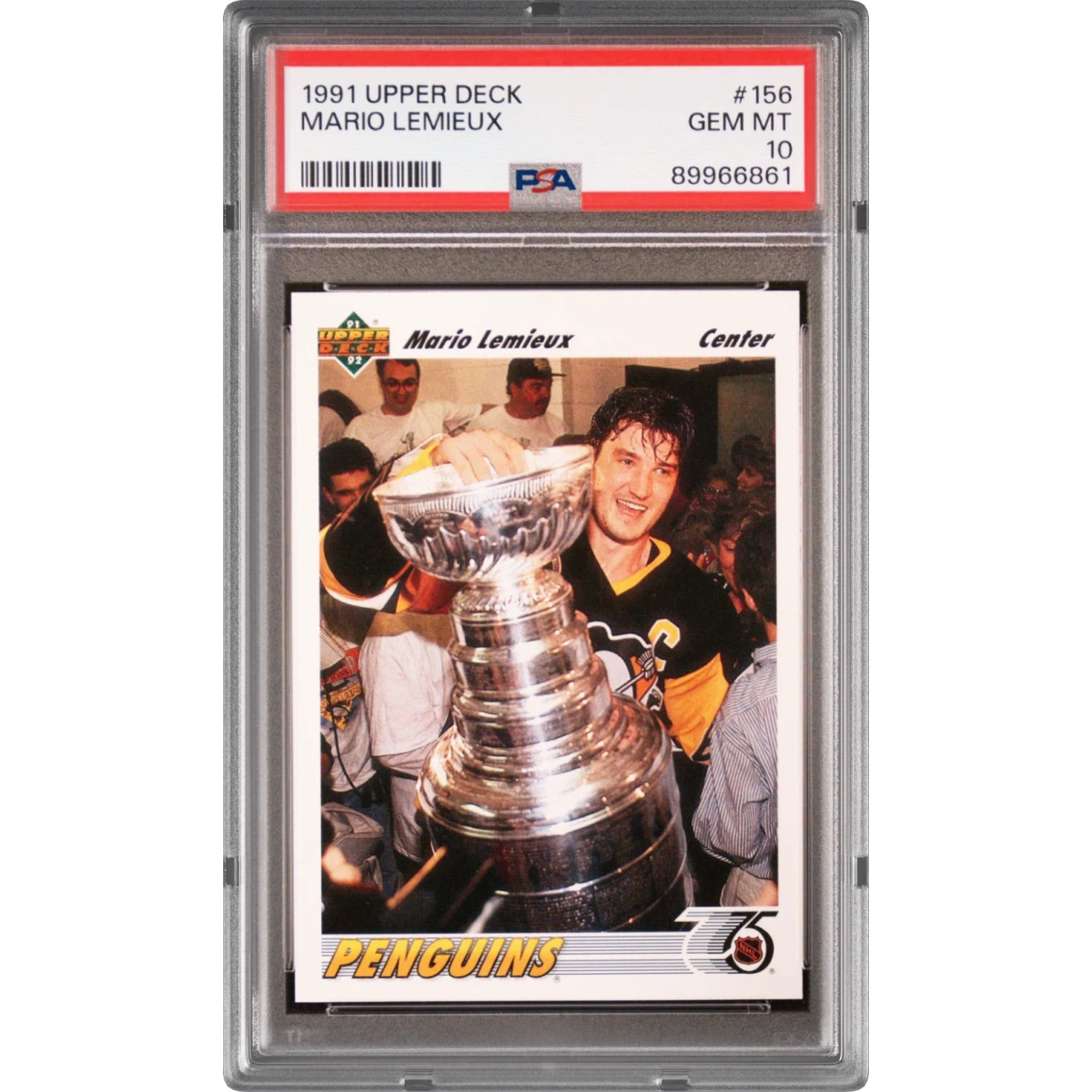 1991 Upper Deck #156 Mario Lemieux (PSA 10 GEM MINT)