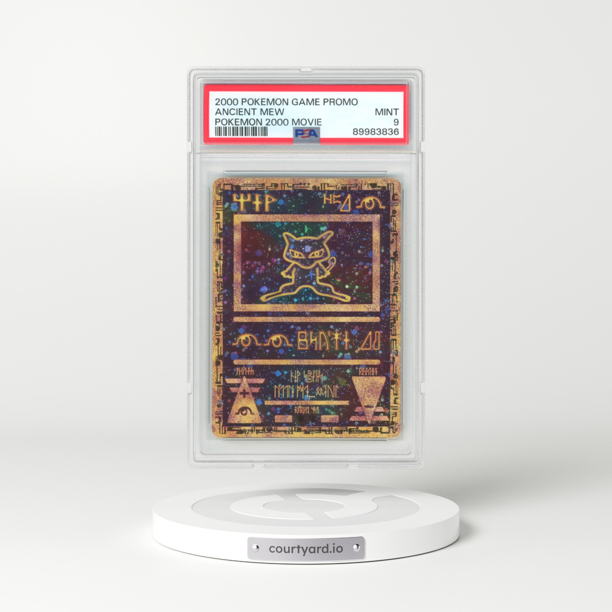 2000 Pokemon Movie Promo Ancient Mew - Full Art Holo (PSA 9 MINT)