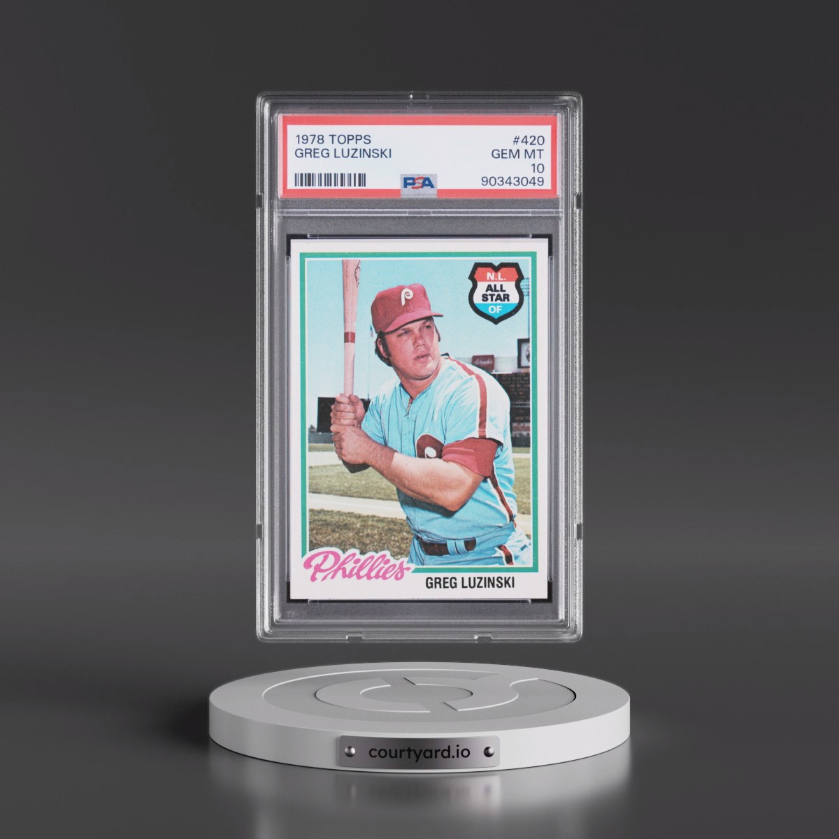 1978 Topps #420 Greg Luzinski (PSA 10 GEM MINT)